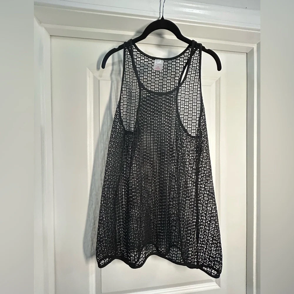 Black Mesh Swim Cover‎ Up